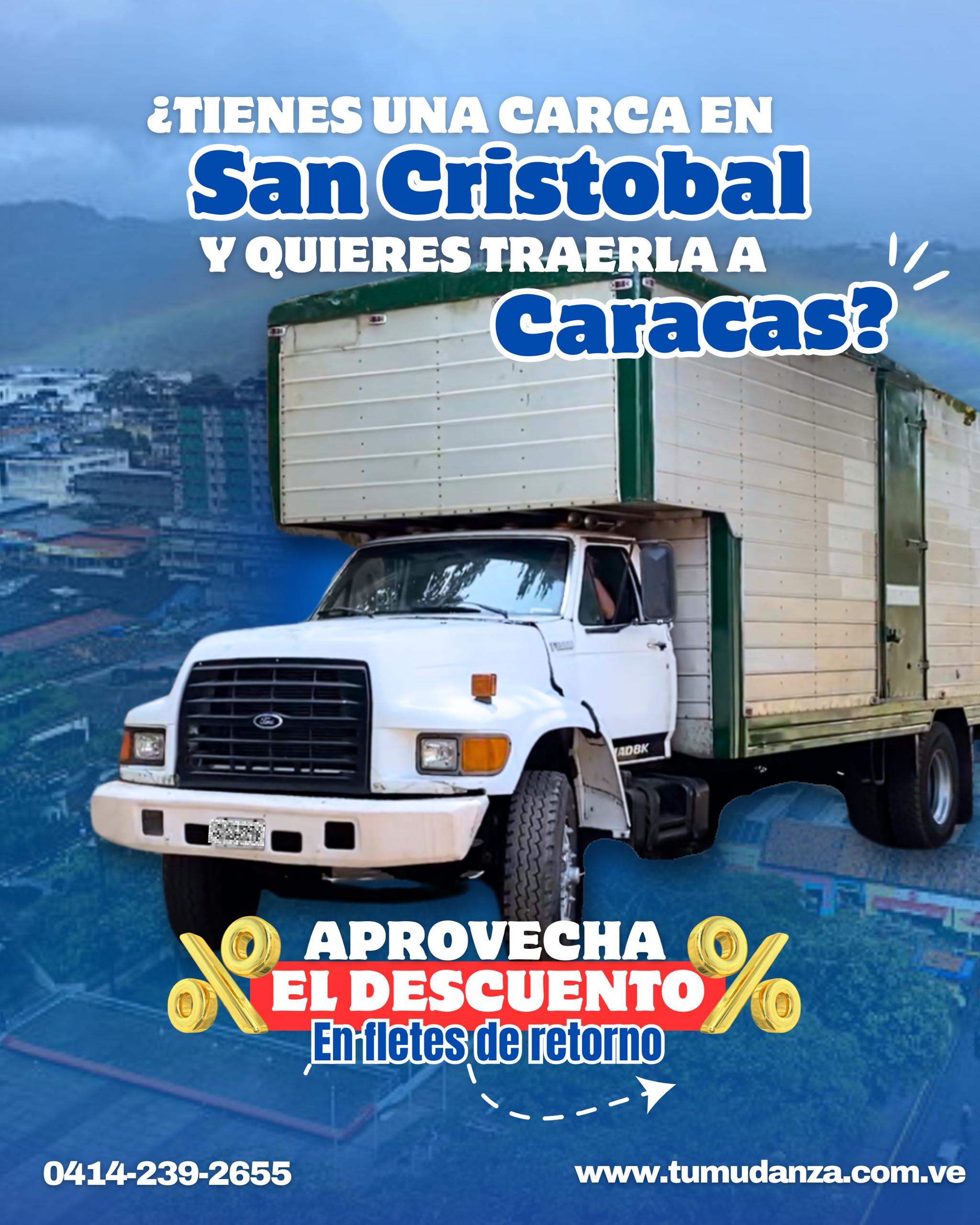 San Cristóbal - Cobertura de Tu Mudanza